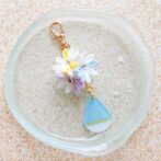 妖精の花畑（つまみ細工キーチャーム）