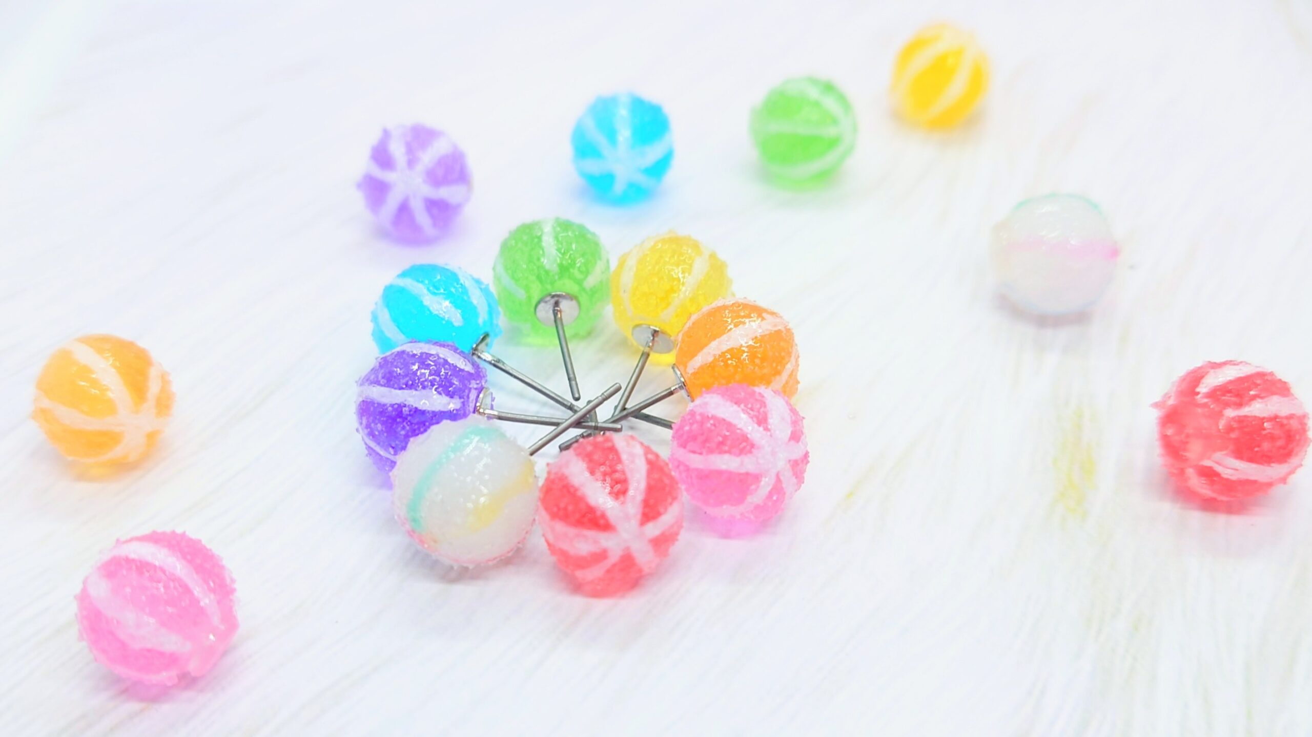 彩飴（レジンピアス）