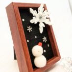 クリスマス☆アートフレーム（ゆきだるま）