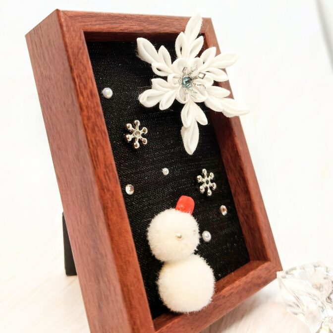 クリスマス☆アートフレーム（ゆきだるま）