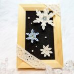 クリスマス☆アートフレーム（雪の結晶）