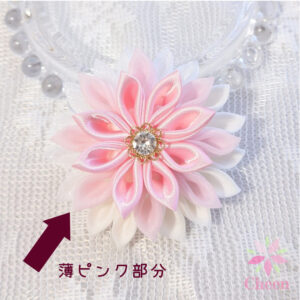 テトロンゴースのつまみ細工