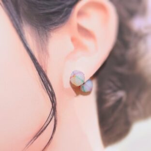 彩飴-ｻｲｼ-（ピアスキャッチ）しろ