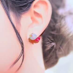 彩飴-ｻｲｼ-（ピアスキャッチ）ぴんく