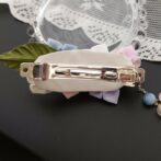 紫陽花のバレッタ つまみ細工