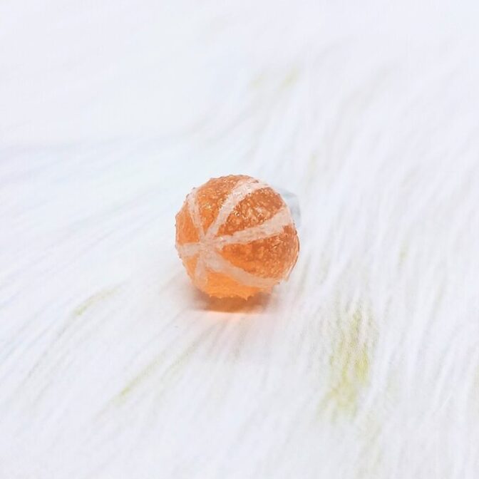 彩飴-サイシ-(ピアス)おれんじ