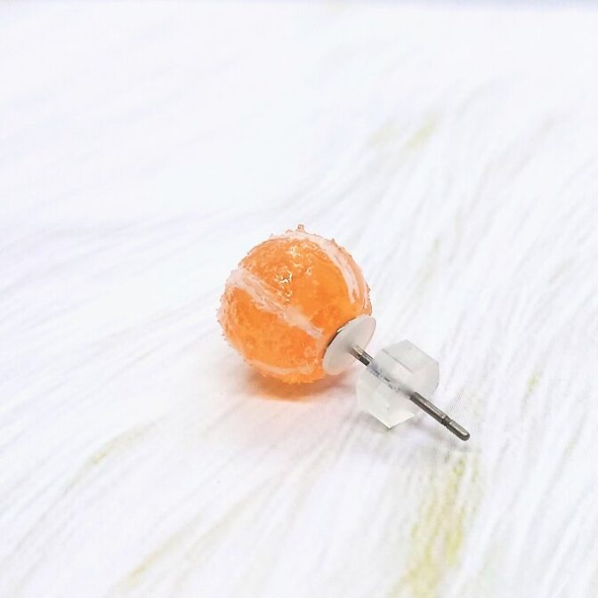 彩飴-サイシ-(ピアス)おれんじ