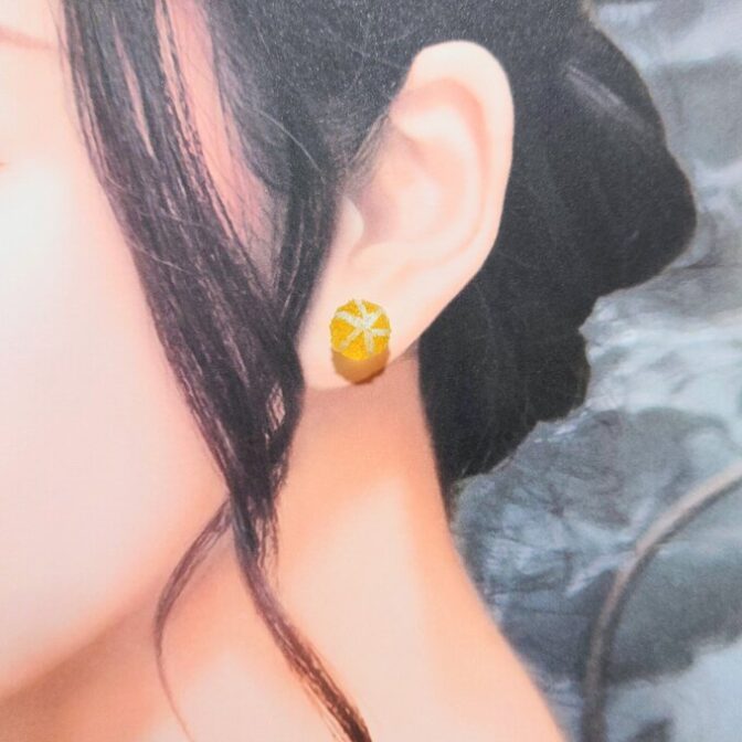 彩飴-サイシ-(ピアス)きいろ