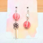 虹飴-ｺｳｼ-（イヤリング）あか