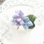 アジサイのポニーフック つまみ細工