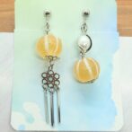 虹飴-ｺｳｼ-（イヤリング）おれんじ