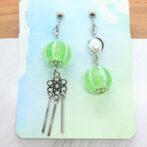 虹飴-ｺｳｼ-（イヤリング）みどり