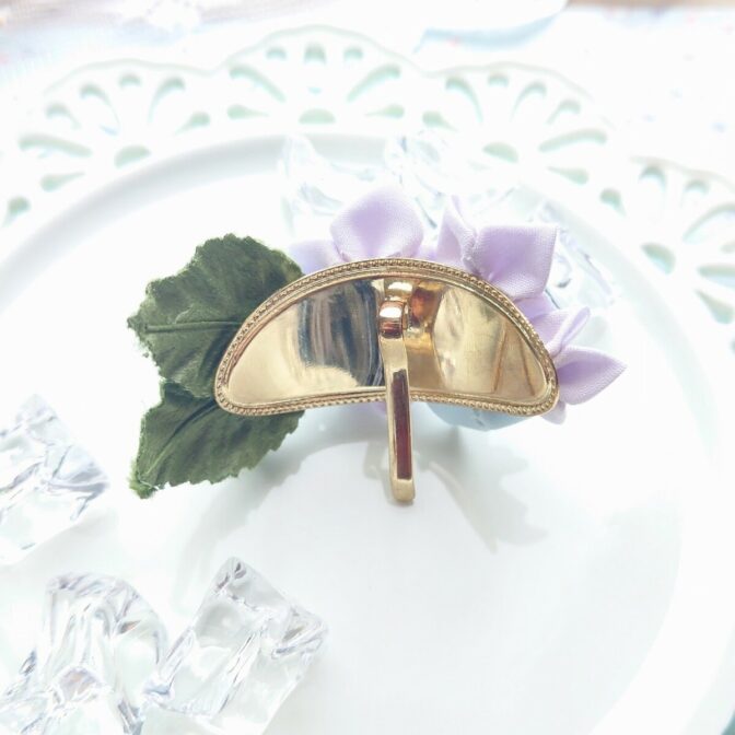 アジサイのポニーフック つまみ細工