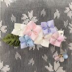 紫陽花のバレッタ つまみ細工