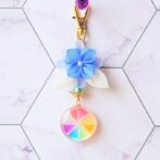 七変化(つまみ細工キーチャーム)