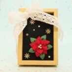 クリスマス☆アートフレーム（ポインセチア）