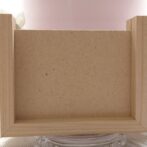 白ユリのフォトフレーム　写真立て　つまみ細工