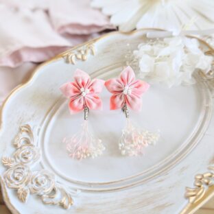 霞-カスミ-(ピンク)(イヤリング)