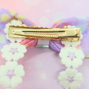 リボンキャンディのヘアクリップ（パープル）