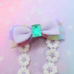 リボンキャンディのヘアクリップ（パープル）