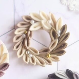 環-tamaki-ブローチ ナチュラルカラー