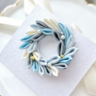 環-tamaki-ブローチ　クールカラー