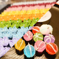 つまみ細工とレジンを組み合わせたら…