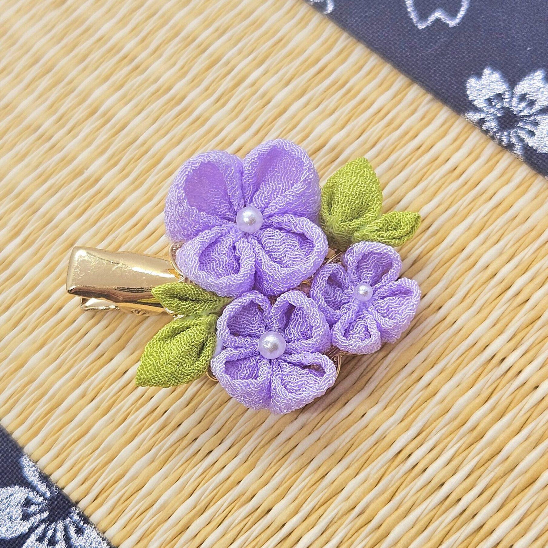 紫陽花（あじさい）モチーフ！つまみ細工で梅雨も楽しく♪ | つまみ