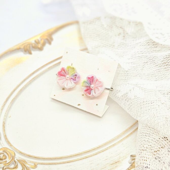 砂糖菓子のイヤリング(桜)